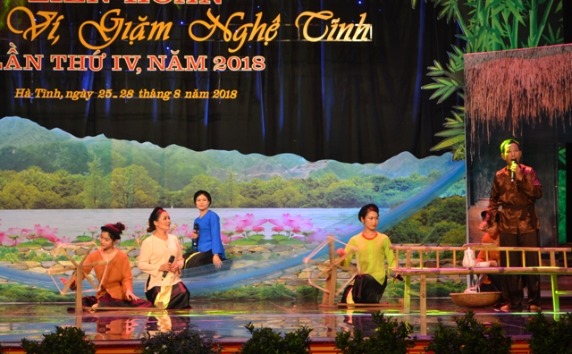 Khai mạc Liên hoan Dân ca Ví, Giặm Nghệ - Tĩnh lần thứ IV năm 2018